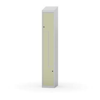 Novis Z garderobeskab skrå topplade 2 rum B30 cm