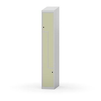 Novis Z garderobeskab skrå topplade 2 rum B30 cm