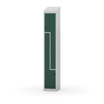 Novis Z garderobeskab skrå topplade 2 rum B30 cm