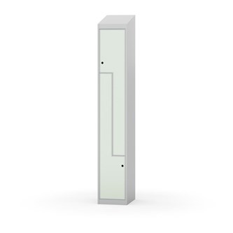 Novis Z garderobeskab skrå topplade 2 rum B30 cm