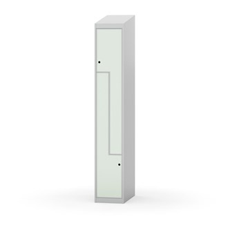 Novis Z garderobeskab skrå topplade 2 rum B30 cm