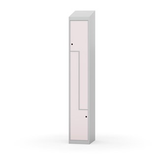 Novis Z garderobeskab skrå topplade 2 rum B30 cm