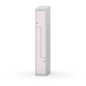 Novis Z garderobeskab skrå topplade 2 rum B30 cm