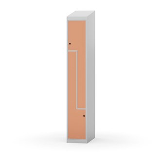 Novis Z garderobeskab skrå topplade 2 rum B30 cm