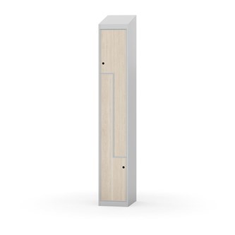Novis Z garderobeskab skrå topplade 2 rum B30 cm