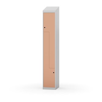 Novis Z garderobeskab skrå topplade 2 rum B30 cm