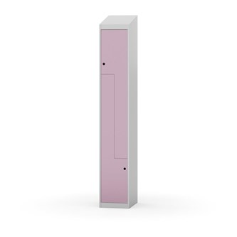 Novis Z garderobeskab skrå topplade 2 rum B30 cm