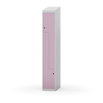 Novis Z garderobeskab skrå topplade 2 rum B30 cm