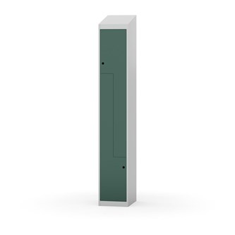 Novis Z garderobeskab skrå topplade 2 rum B30 cm