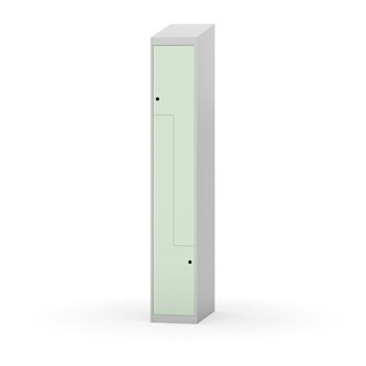 Novis Z garderobeskab skrå topplade 2 rum B30 cm