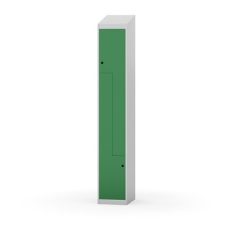 Novis Z garderobeskab skrå topplade 2 rum B30 cm