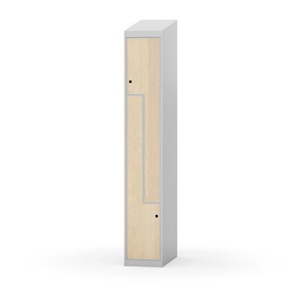 Novis Z garderobeskab skrå topplade 2 rum B30 cm