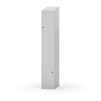 Novis Z garderobeskab skrå topplade 2 rum B30 cm