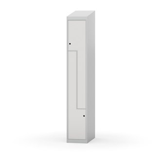 Novis Z garderobeskab skrå topplade 2 rum B30 cm