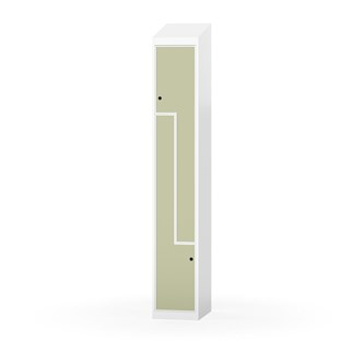 Novis Z garderobeskab skrå topplade 2 rum B30 cm