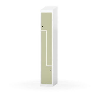 Novis Z garderobeskab skrå topplade 2 rum B30 cm