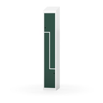 Novis Z garderobeskab skrå topplade 2 rum B30 cm