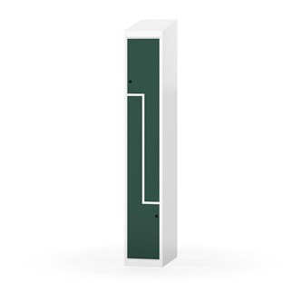 Novis Z garderobeskab skrå topplade 2 rum B30 cm