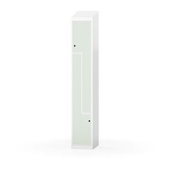 Novis Z garderobeskab skrå topplade 2 rum B30 cm
