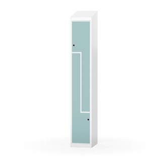 Novis Z garderobeskab skrå topplade 2 rum B30 cm