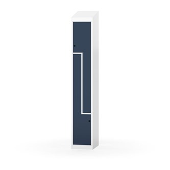 Novis Z garderobeskab skrå topplade 2 rum B30 cm
