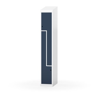 Novis Z garderobeskab skrå topplade 2 rum B30 cm