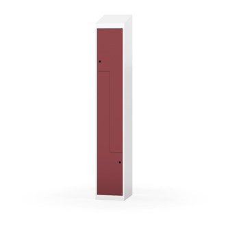 Novis Z garderobeskab skrå topplade 2 rum B30 cm