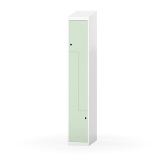 Novis Z garderobeskab skrå topplade 2 rum B30 cm