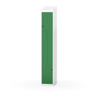 Novis Z garderobeskab skrå topplade 2 rum B30 cm