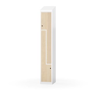 Novis Z garderobeskab skrå topplade 2 rum B30 cm
