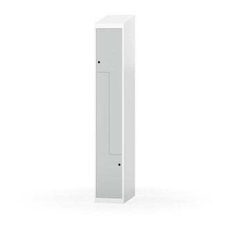 Novis Z garderobeskab skrå topplade 2 rum B30 cm