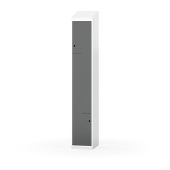 Novis Z garderobeskab skrå topplade 2 rum B30 cm