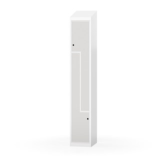 Novis Z garderobeskab skrå topplade 2 rum B30 cm