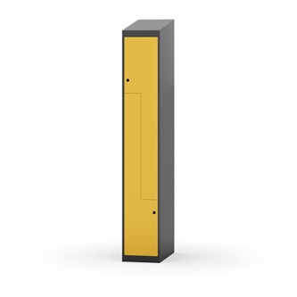Novis Z garderobeskab skrå topplade 2 rum B30 cm