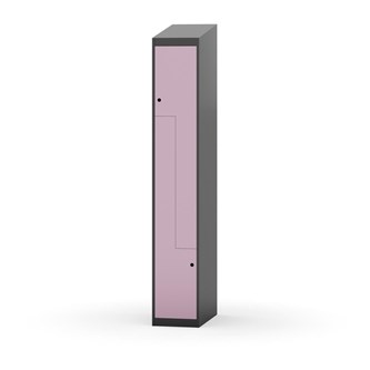 Novis Z garderobeskab skrå topplade 2 rum B30 cm