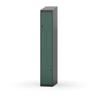 Novis Z garderobeskab skrå topplade 2 rum B30 cm