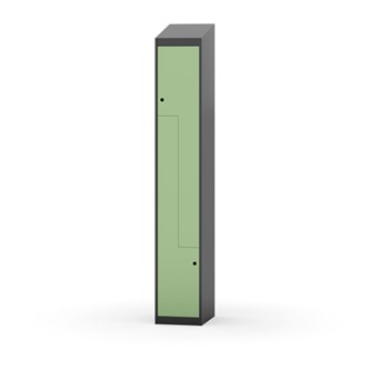 Novis Z garderobeskab skrå topplade 2 rum B30 cm