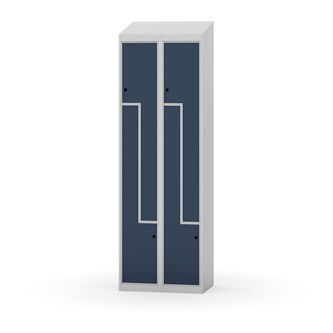 Novis Z garderobeskab skrå topplade 4 rum B60 cm