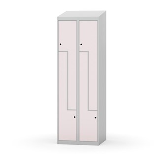 Novis Z garderobeskab skrå topplade 4 rum B60 cm