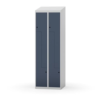 Novis Z garderobeskab skrå topplade 4 rum B60 cm