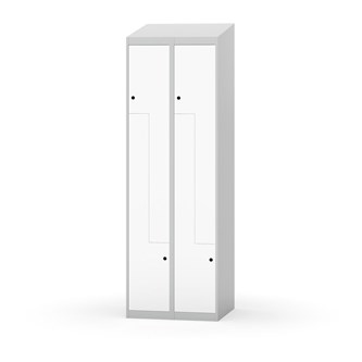 Novis Z garderobeskab skrå topplade 4 rum B60 cm