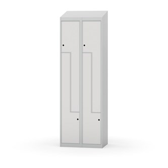 Novis Z garderobeskab skrå topplade 4 rum B60 cm