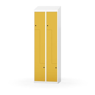 Novis Z garderobeskab skrå topplade 4 rum B60 cm