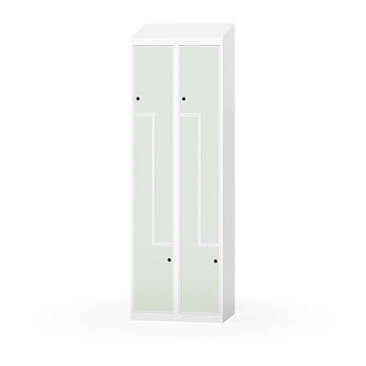 Novis Z garderobeskab skrå topplade 4 rum B60 cm