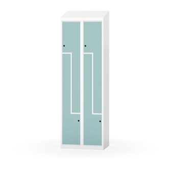 Novis Z garderobeskab skrå topplade 4 rum B60 cm