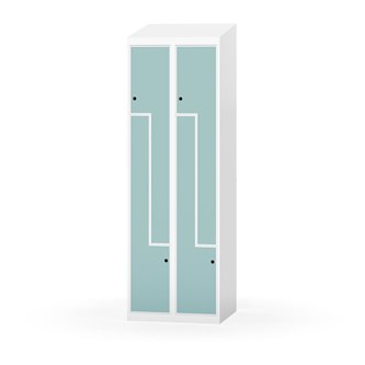Novis Z garderobeskab skrå topplade 4 rum B60 cm
