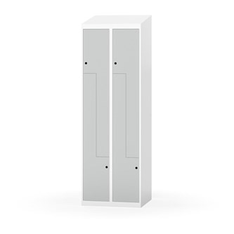 Novis Z garderobeskab skrå topplade 4 rum B60 cm