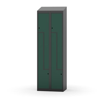 Novis Z garderobeskab skrå topplade 4 rum B60 cm