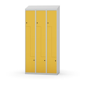 Novis Z garderobeskab skrå topplade 6 rum B90 cm
