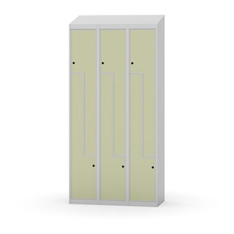 Novis Z garderobeskab skrå topplade 6 rum B90 cm